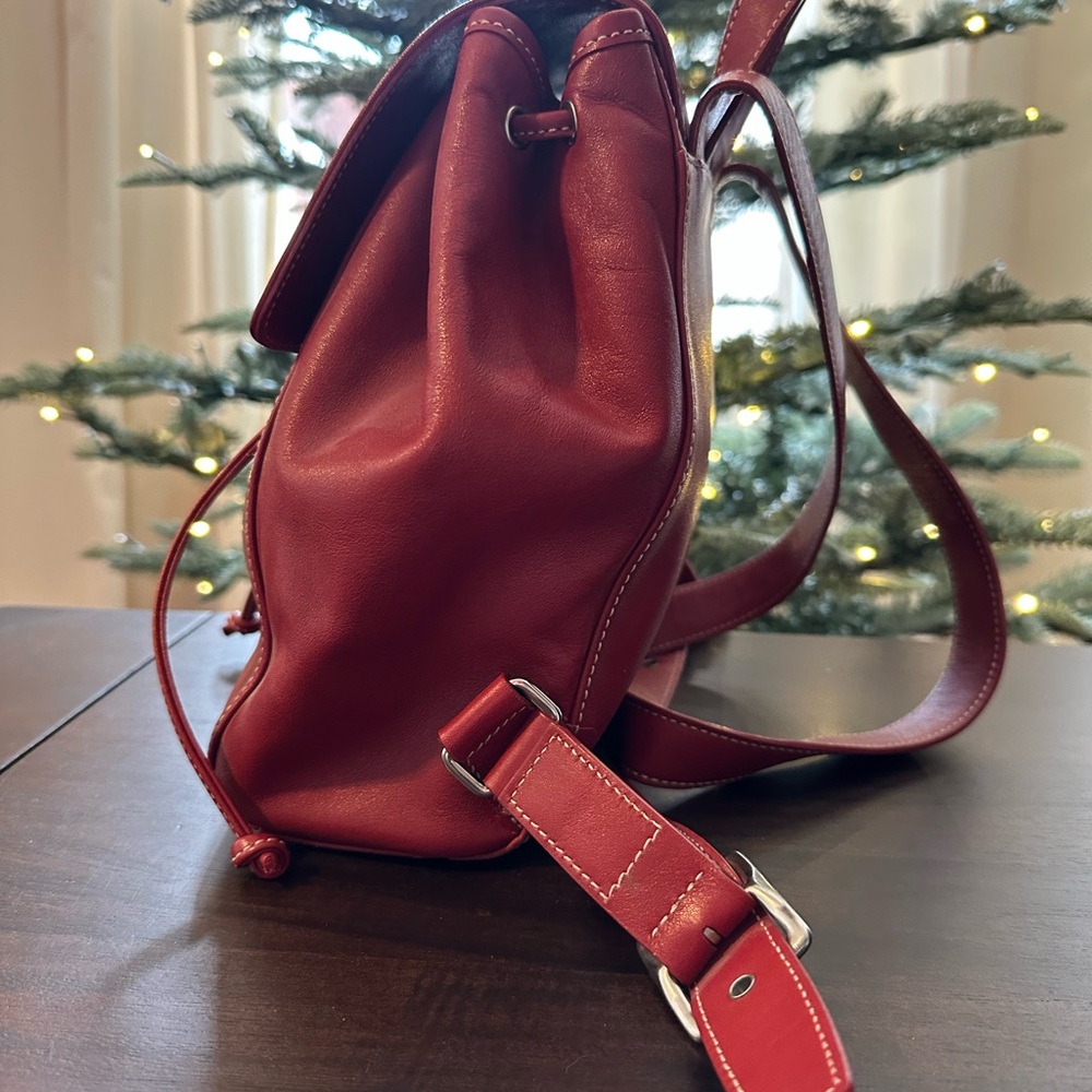 Beautiful Red Coach Backpack π - Picture 10 of 10